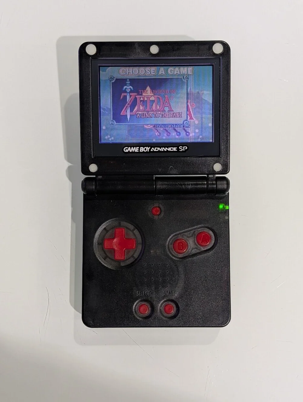 Transparent Clear Black Nintendo Game Boy Advance SP AGS-001 GBA SP with Charger